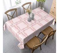 ZALXOZYL 152X228cm Single-Sided Printed Rectangular Tablecloth Waterproof & Spill-Proof Easy Clean Wrinkle-Free for Farmhouse Dining Wedding Receptions Farm-To-Table Design Color 90in