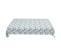 ZALXOZYL 60X90In Cover Waterproof Ocean Print Pattern Antique Auction Event Stain Guard B 90In