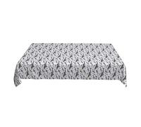 ZALXOZYL 60X90In Cover Waterproof Ocean Print Pattern Antique Auction Event Stain Guard C 90In