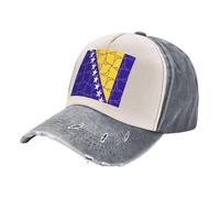 ZALXOZYL Coffee Cowboy Baseball Cap - Custom Washed Jeans Hat with Color Block & Vintage Look Patriotic Banner 100% Cotton, Adjustable, for Coffee Shop Regulars Gray One Size