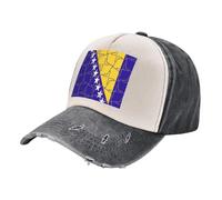 ZALXOZYL Coffee Cowboy Baseball Cap - Custom Washed Jeans Hat with Color Block & Vintage Look Patriotic Banner 100% Cotton, Adjustable, for Coffee Shop Regulars Black and White One Size