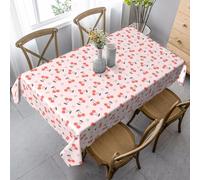 ZALXOZYL Family Dining Table 60X90in Waterproof Fabric Tablecloth, Spill-Proof Wrinkle-Free Spill-Proof Wrinkle-Free, for Tea Table Holiday Buffet Brunch Outdoor A 90in