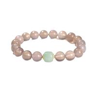 ZALXOZYL Hand Polished Beaded Bracelets for Women and Men High Quality Natural Round Beads Mom Daughter Friends Birthdays Christmas Aventurine10mm