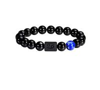 ZALXOZYL Hand Polished Natural Beaded Bracelet Jewelry Beads Agate Gemstones Stone Chakra for Women and Men Birthday Present Cancer10cm