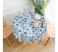 ZALXOZYL Long Table Cloth Not for Round Solid Color Single-Sided Printing Note: This Is A Circular Tablecover, Confirm Your Table Shape Color 152cm