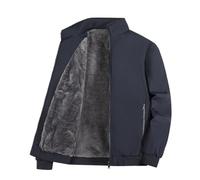 ZALXOZYL Middle Aged Thickened Warm Windproof Winter Wool Fleece Extra Large Men's Waterproof Jacket | Waterproof Jacket Mens | Lumberjack Jacket Mens Navy Blue 5Xl