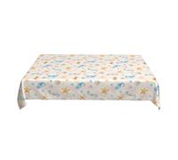 ZALXOZYL Multi-Generational Tablecloth 60X90In Printed Pattern Design Durable Waterproof for Family Gatherings Grandparents Colorful 90In