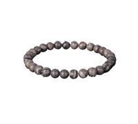 ZALXOZYL Natural Gemstone Beaded Bracelet for Women and men - Pink Agate & Amethyst Round Beads on Elastic Cord Stylish Jewelry Girls Friends Family Birthdays Holidays blackpeacock6mmbead