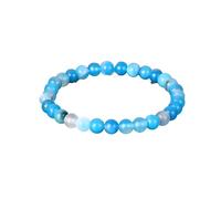 ZALXOZYL Natural Gemstone Beaded Bracelet for Women and men - Pink Agate & Amethyst Round Beads on Elastic Cord Stylish Jewelry Girls Friends Family Birthdays Holidays bluestripedagate6mmbead