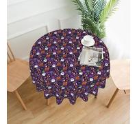 ZALXOZYL Premium Tea Table Cover 152cm High End Material Quality Construction Monochrome Stripe Print Design for Luxury Homes Color 152cm