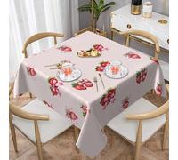 ZALXOZYL Square Tablecloth 54X54 Inch - Waterproof Table Cover for Coffee Shop Buffet Party Printed Pattern Color 137X137