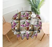 ZALXOZYL Table Cloth for Outside Table Round 60In Solid Color Single-Sided Printing Engineered for Outdoor Conditions, Shields Table From Weather Elements Color 152cm