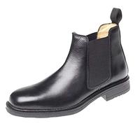 ZAM278A-10 Roamers Black Leather Chelsea Boots