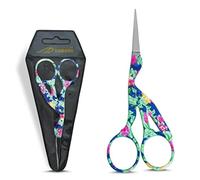 ZAMAHA UK® 1 Pcs Stainless Steel Sewing Scissors DIY for Embroidery, Craft, Needle Work, Art Work & Everyday Use (Multi Colour Crane Design Size 4.5")