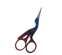 ZAMAHA UK® 1 Pcs Stainless Steel Sewing Scissors DIY for Embroidery, OWL Scissors, Craft, Needle Work, Art Work & Everyday Use (Crane Design) (Stork Maroon Blue)