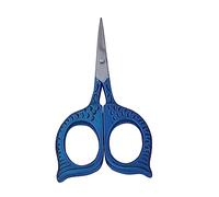 ZAMAHA UK® 1 Pcs Stainless Steel Sewing Scissors DIY for Embroidery, OWL Scissors, Craft, Needle Work, Art Work & Everyday Use (Blue Colour Crane Design) (Blue)