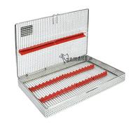 ZAMAHA UK Mesh Autoclave Sterilization Cassette Tray Box Premium Design for Dental, Instruments Organizer for 20 Pieces