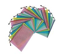 ZAMAHA UK Plastic Wallets A4-05 10 20 PCS A4 Plastic Folders Zip Wallets Document Folder Zip Lock Bags Mesh Zipper Bag for School Office Travel Storage (50)