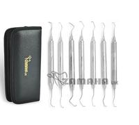 ZAMAHA UK Student Practice Kit, Dental Gracey set, Dental Lab Set, External Use only in Synthetic Leather