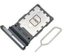 ZAMAN Original Dual SIM Card Tray Holder with SIM Pin for Samsung Galaxy S22 Ultra 5G (White)