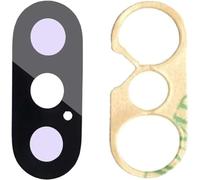 ZAMAN Replacement Back Rear Facing Camera Lens Glass & Adhesive for iPhone X (iPhone X) Double Sided Adhesive,