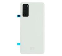 ZAMAN Replacement Glass Back Cover Rear Housing inc Camera Lens for Samsung S20 FE 5G Cloud White UK Stock