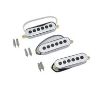ZAMASS Electric Guitar Parts 1 Set (3 Pieces) Electric Guitar Single Alnico-V Pickups Electric Guitar Accessories(Silver)