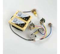 ZAMASS Electric Guitar Parts Electric Guitar With Wiring Harness Humbucker Pickups For LP Standard Electric Guitar(Yellow)