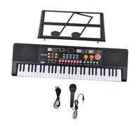 ZAMASS Electric Piano 61 Key Electronic Keyboard Piano Dual Speaker 16 Tones 10 Rhythms 6 Demo Musical Instrument With Microphone