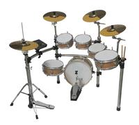 ZAMASS Electronic Drums Professional Colorful Plastic Surface Electronic Drum Set Built-in 43 Song Accompaniment