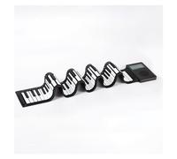 ZAMASS Electronic Keyboards Portable 88-key Folding Hand-rolled Electronic Piano Musical Instrument Multifunctional Electric Piano (Color : BK)