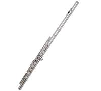 ZAMASS Flutes Instrument 16 Keys Closed Hole C Tone Flute Nickel-plated Surface Add The E Key Flute Woodwind Instruments