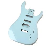 ZAMASS Guitar Kit Body Electric Guitar Body Poplar Wood Barrel Pink Green DIY(Green)