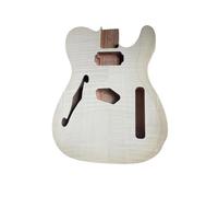 ZAMASS Guitar Kit Body Unfinished Electric Guitar Body Mahogany Flame Maple Veneer Guitarra Barrel For TL Style DIY Parts Accessories