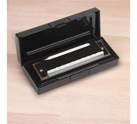 ZAMASS Harmonica Set Blues Harmonica 10-hole C Tuned Piano For Beginners And Adults To Get Started With 10-hole Blues Harmonica(Black)
