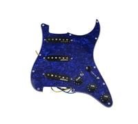ZAMASS Loaded Prewired Pickguard Set 7-way Full-load Pre-wired PickguardSingle-coil Pickup Kit For ST SSS Electric Guitars(Pearl C)
