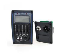 ZAMASS Pickguard Guitar Part 4-Band Acoutic Guitar EQ Equalizer Prener Piezo Pickup Tuner With Mic Beat Board