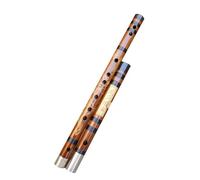 ZAMASS Professional Bamboo Flute Double -connected White Copper Second Section To Pick Up Black Bone Dragon Phoenix Flute To Play Flute(E Key)