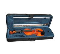 ZAMASS Violin Kit Handmade Violin 4/4 3/4 1/2 1/4 1/8 Tiger Pattern Dark Brown Violin Beginner Professional Stringed Instrument With Bow(1/2)