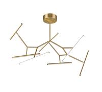 Zambelis LED ceiling light 2073, 7-bulb, 120 cm, gold