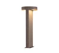 Zambelis LED path light E384, 2-bulb, concrete, height 70 cm