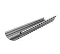 ZAMBELLI 105mm Gutter Half-Round Silver Galvanised, rain Gutter with high Corrosion Protection, Easy Installation, Without Soldering