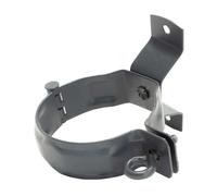 ZAMBELLI Pipe clamp downpipe clamp for Wood Installation Anthracite 80mm Pipe Bracket with high Corrosion Protection, Easy Installation with Wood Screws