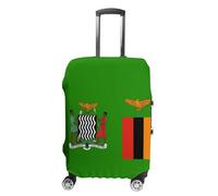 Zambia Flag Zambian Coat of Arms Luggage Cover for Suitcase Protector Washable M