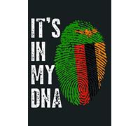 Zambian Flag Its In My DNA Proudly Zambian American Heritage: notebook, notebook journal beautiful , simple, impressive,size 6x9 inches, 114 paperback pages