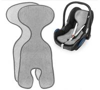 Zamboo Cool & Dry Infant Car Seat Liner - Breathable Summer Seat Insert for Baby Car Seats, 3D Air Mesh Cooling Pad - Grey