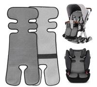 Zamboo Cool & Dry Universal Pushchair Liner - Breathable Summer Seat Insert for Pushchair, Pram, Stroller & Buggy, 3D Air Mesh Cooling Pad - Grey