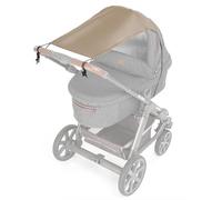 Zamboo Universal Baby Sunshade for Pram, Pushchair, Buggy and Carrycot/Stroller Sun Sail with UV Protection 50+ and up and Down Slide Function - Beige