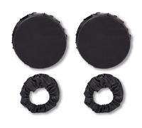 Zamboo Wheel Cover for Buggy and Pushchair Waterproof Wheel Covers with Elastic Band - Black