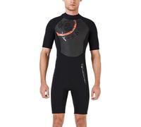 Zambuph 1.5MM One-piece Wetsuits Scratch Prevention Neoprene Professional Diving Suit for Snorkeling Swimming in Cold Water, Men's black, M